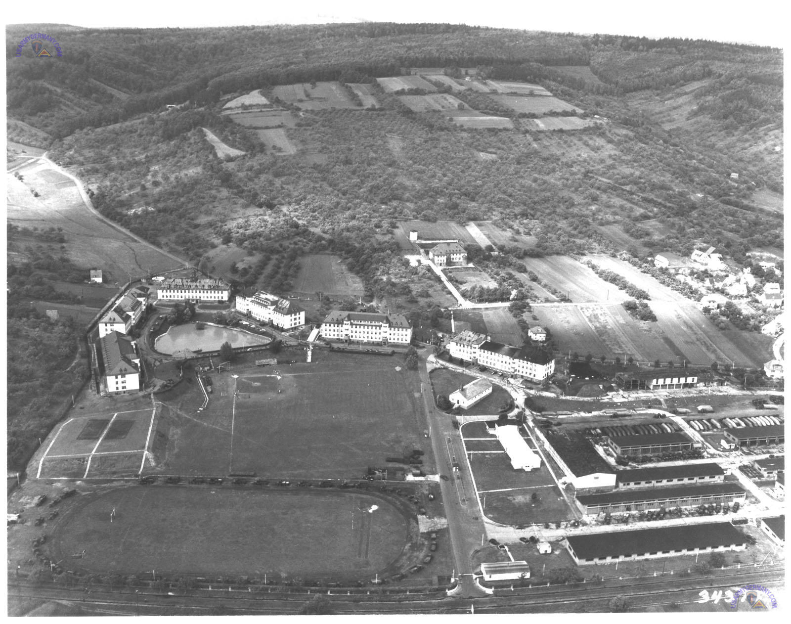 USAREUR Aerial Photos - Gelnhausen 1950